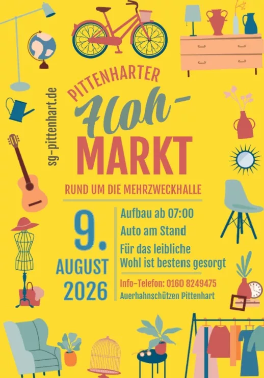Du betrachtest gerade Pittenharter Flohmarkt 2026